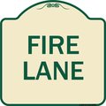 Signmission Fire Lane Supplementary Heavy-Gauge Aluminum Architectural Sign, 18" x 18", TG-1818-23991 A-DES-TG-1818-23991